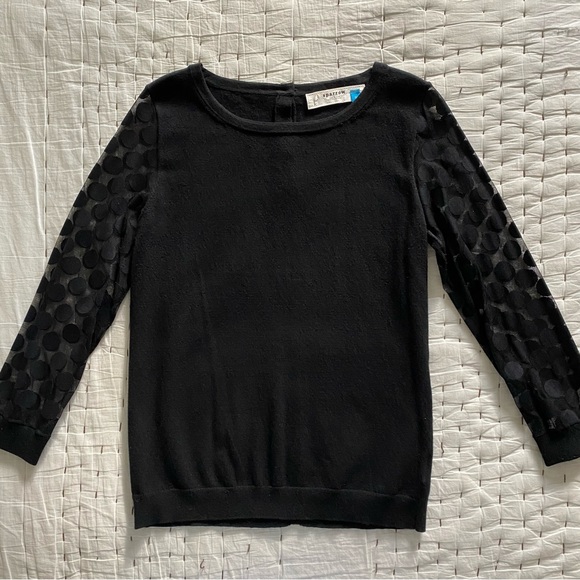 Anthropologie Sparrow Dotlace Pullover Sweater Size M - Picture 8 of 10